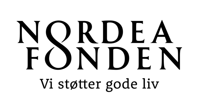 Nordea-fondens logo med taglinen Vi støtter det gode liv